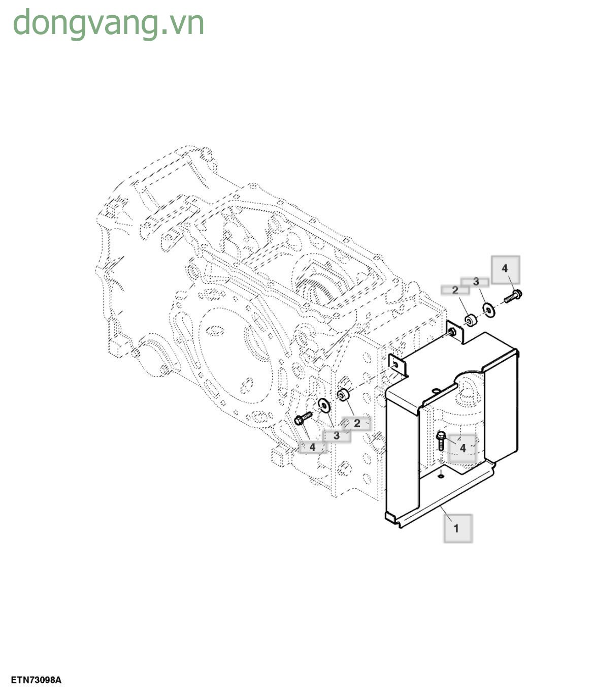 PTO Shield, W/ Swinging Drawbar - ST522778